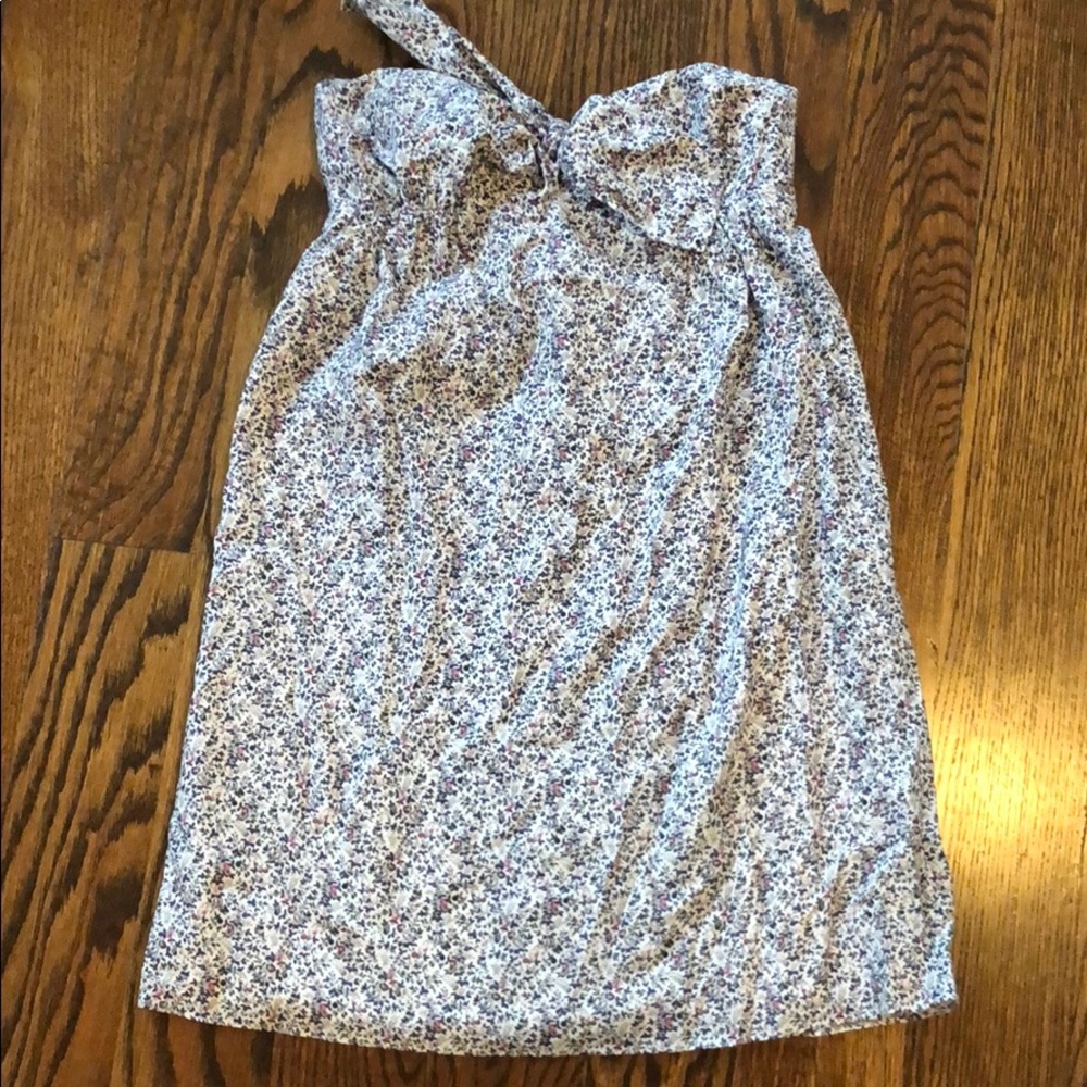 J Crew strapless printed Dress